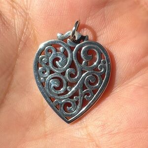 James Avery Sorrento Heart Pendant